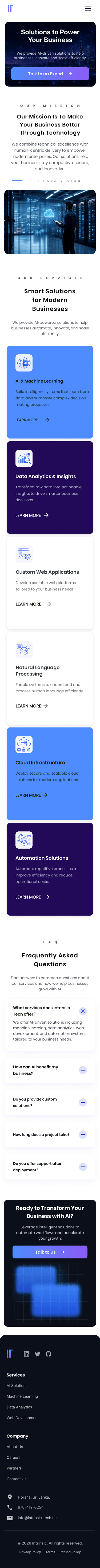 Final services page mobile design