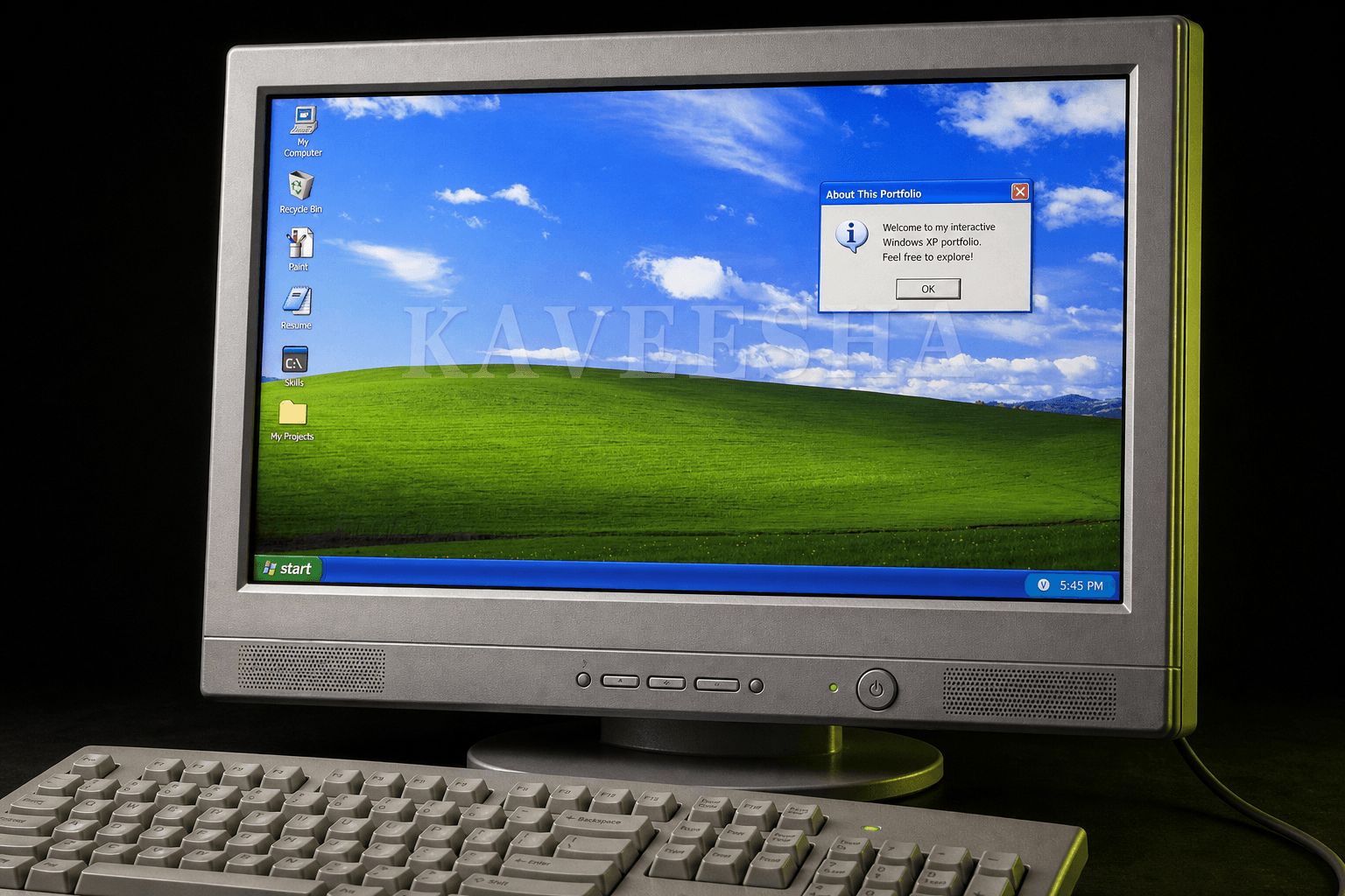 Windows XP Portfolio project presentation